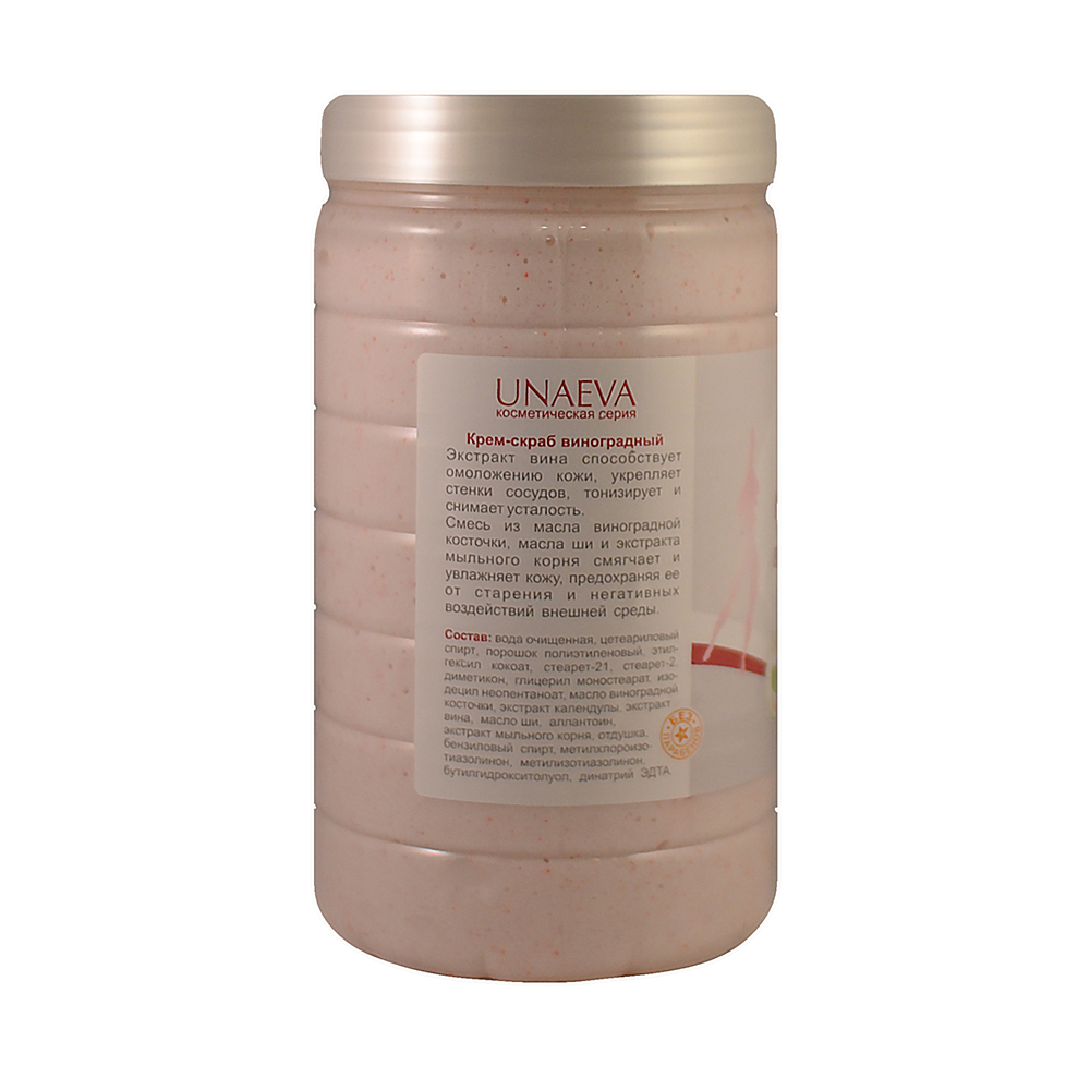 UNAEVA Крем-скраб виноградный с увлажняющим и антицеллюлитным эффектами